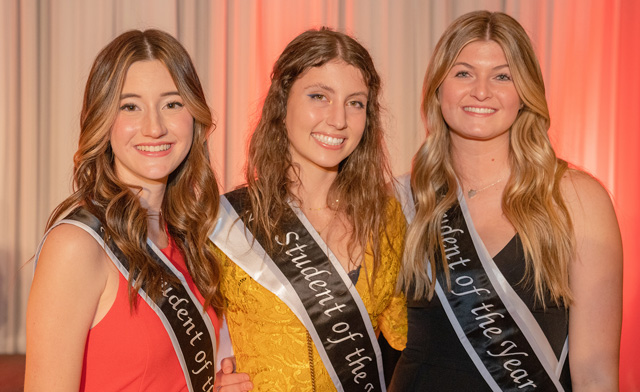 The Leukemia & Lymphoma Society’s 2022 Students of the Year national runners-up, team “Mission to Remission” (from left to right): Sydney Yee, Charley Schumacher, Katelyn Eberwein