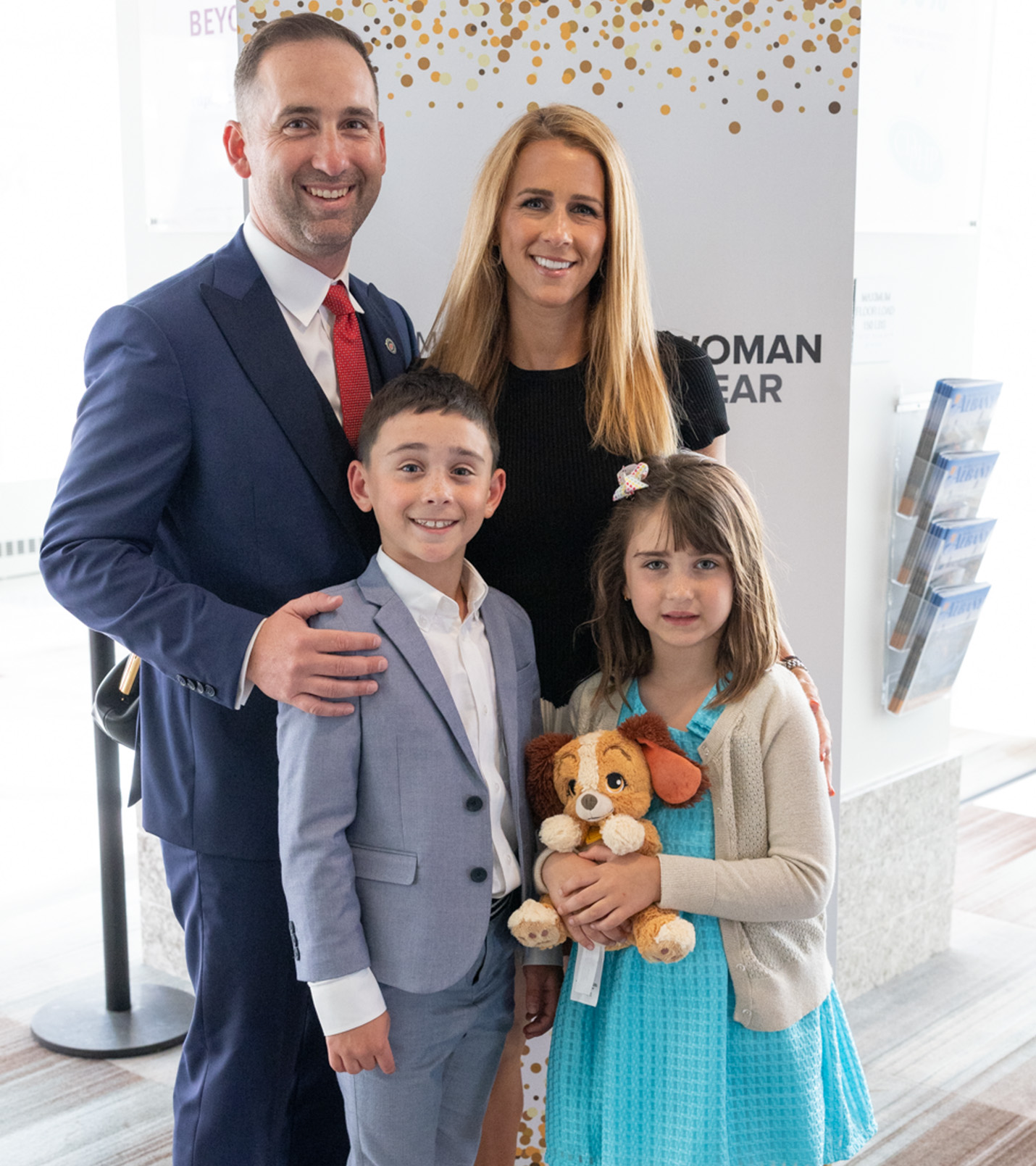 National Man of the Year Adam M. Neary and his family