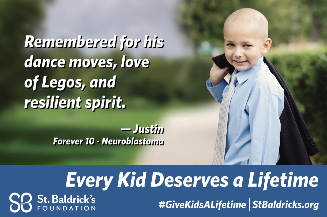 Justin is forever 10 years old and remembered for his dance moves, love of Legos, and resilient spirit.