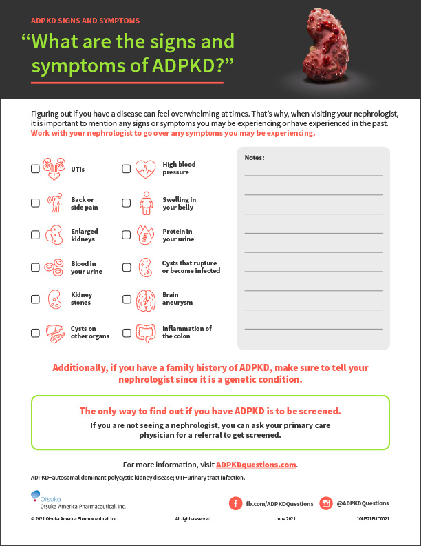 ADPKD signs symptoms card