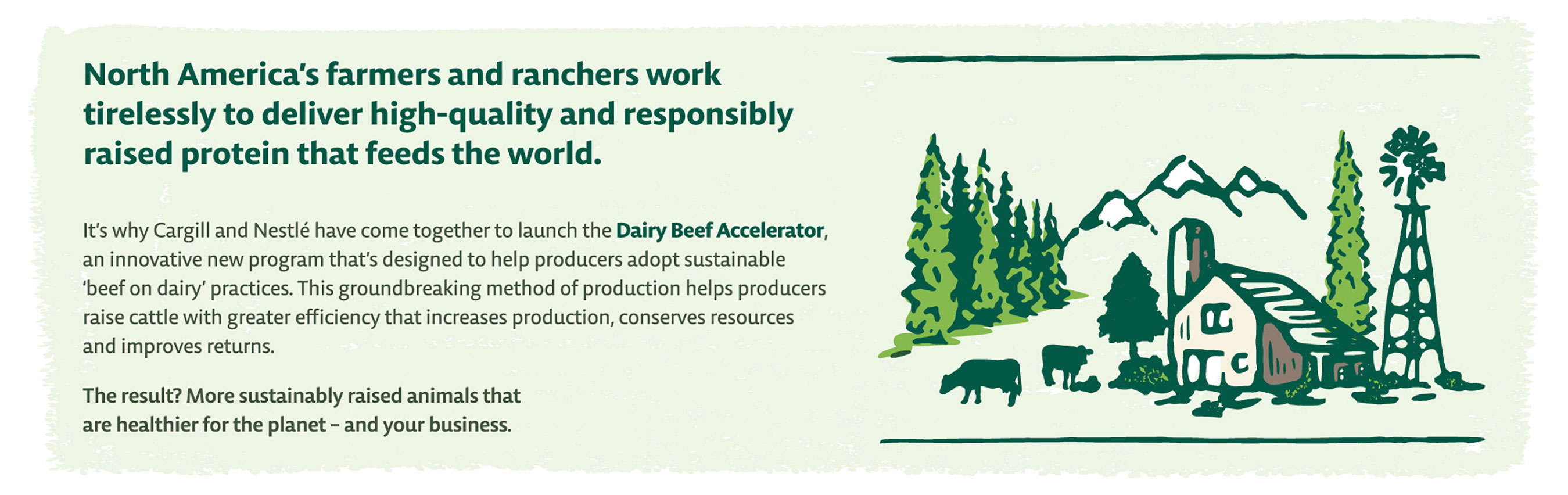 HERO banner information graphic about farmers and ranchers