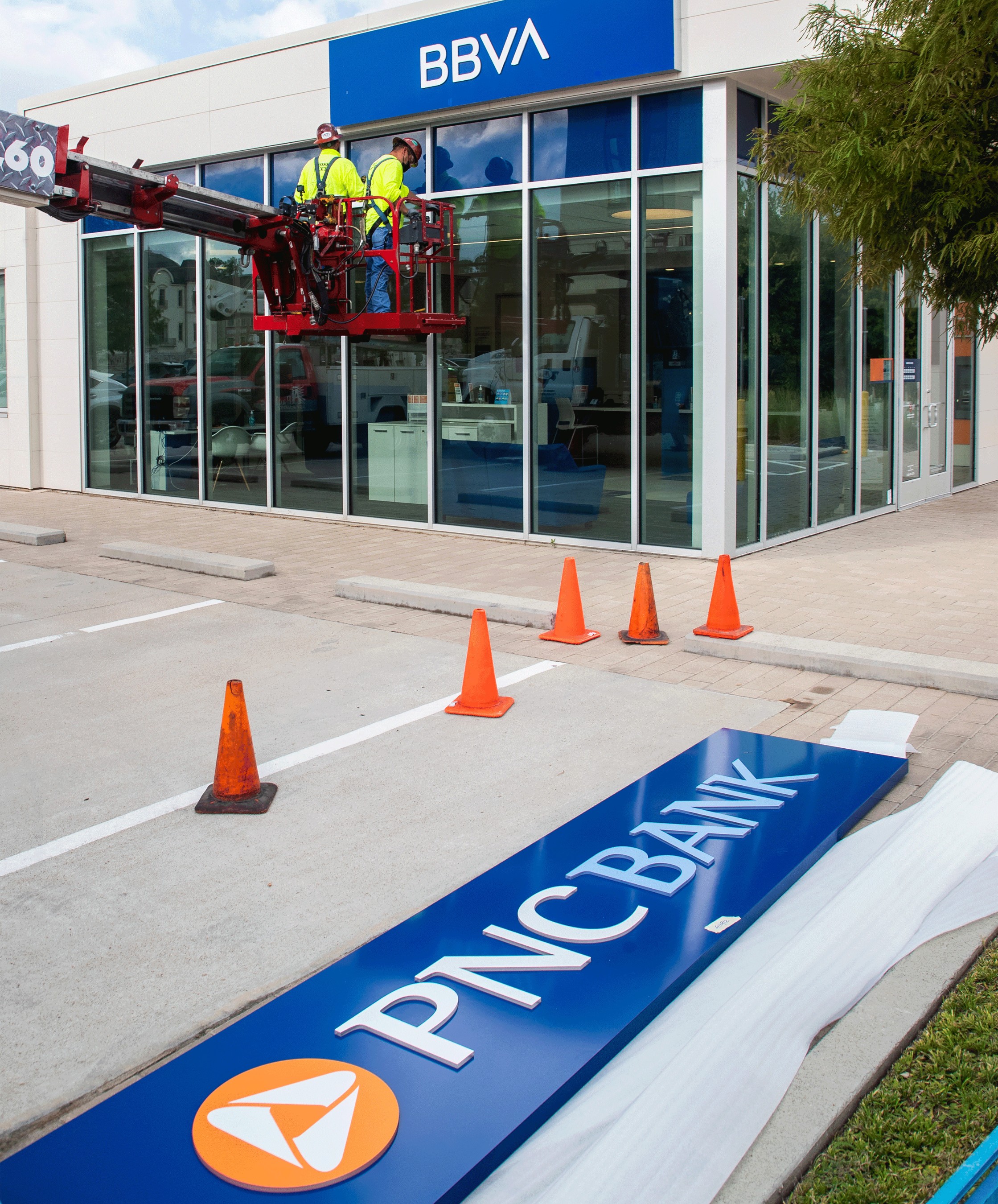 PNC Bank Signage Change