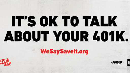It's OK to Talk About Your 401k graphic
