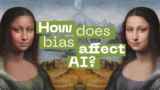 Banner that says How does bias affect AI