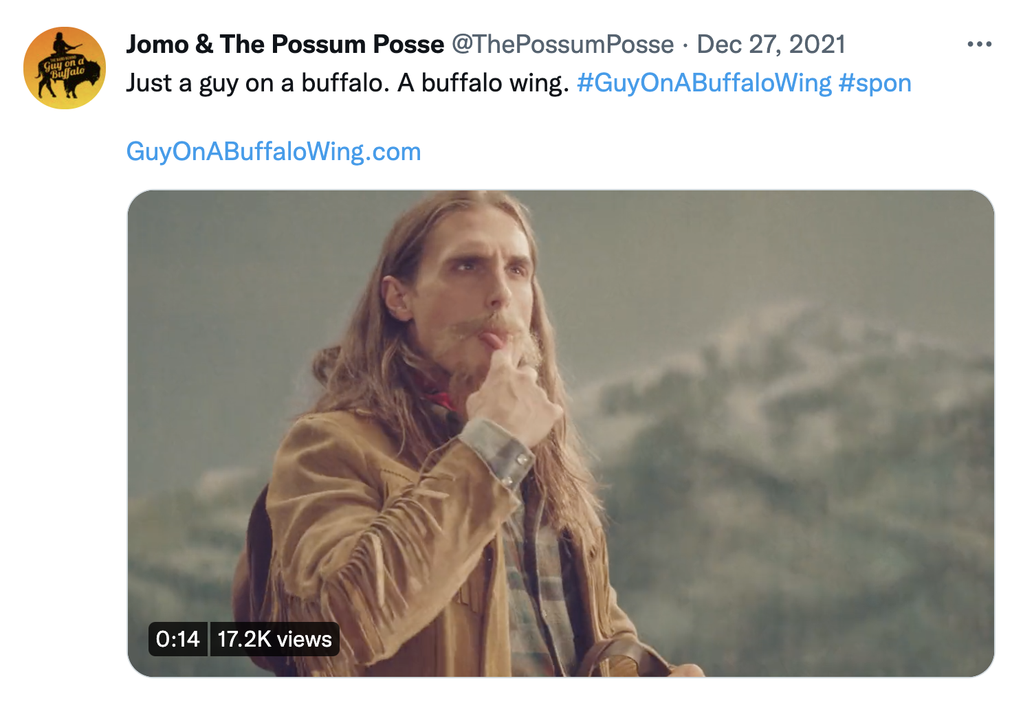 Zaxby's kicked off the campaign with a tweet by Jomo & The Possum Posse teasing just a guy on a buffalo wing, leaving everyone guessing who is behind the "Guy on a Buffalo Wing."