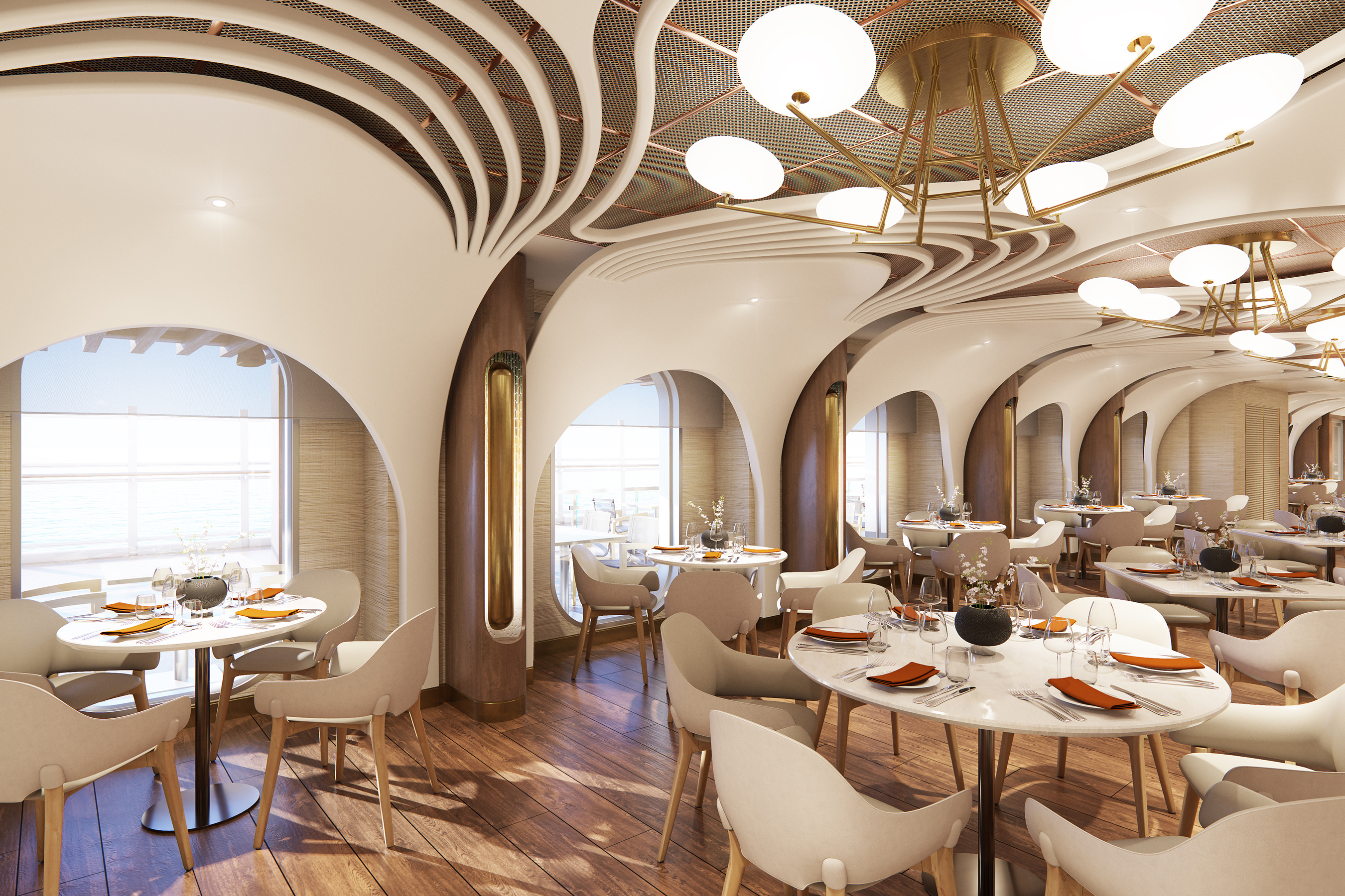 Onda by Scarpetta, the Italian restaurant on board Norwegian Viva, will offer expansive indoor and outdoor seating and will showcase the rich and bold flavors for which the modern Italian land-based, award-winning Scarpetta restaurants are recognized for.