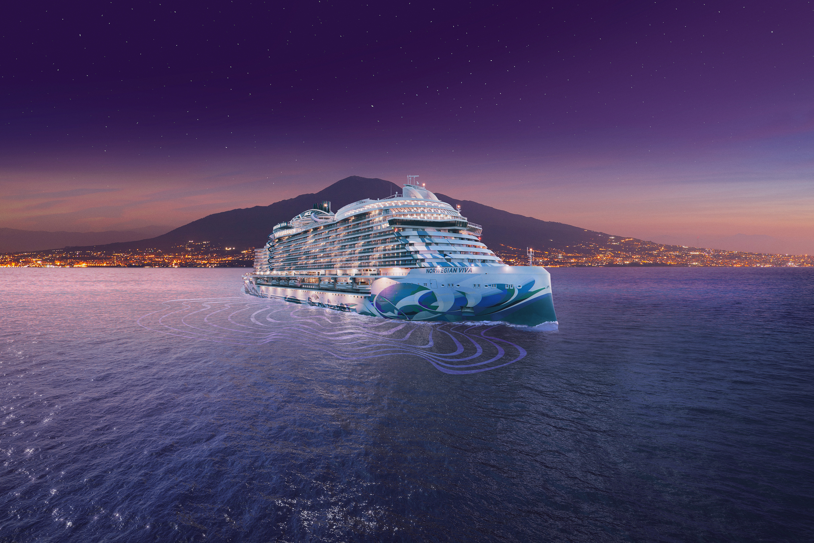 Norwegian Viva, the next stunning ship in the brand-new Prima Class, mirrors the upscale design and structure of her record-breaking sister ship, Norwegian Prima. Norwegian Viva will begin sailing remarkable Mediterranean itineraries in June 2023.
