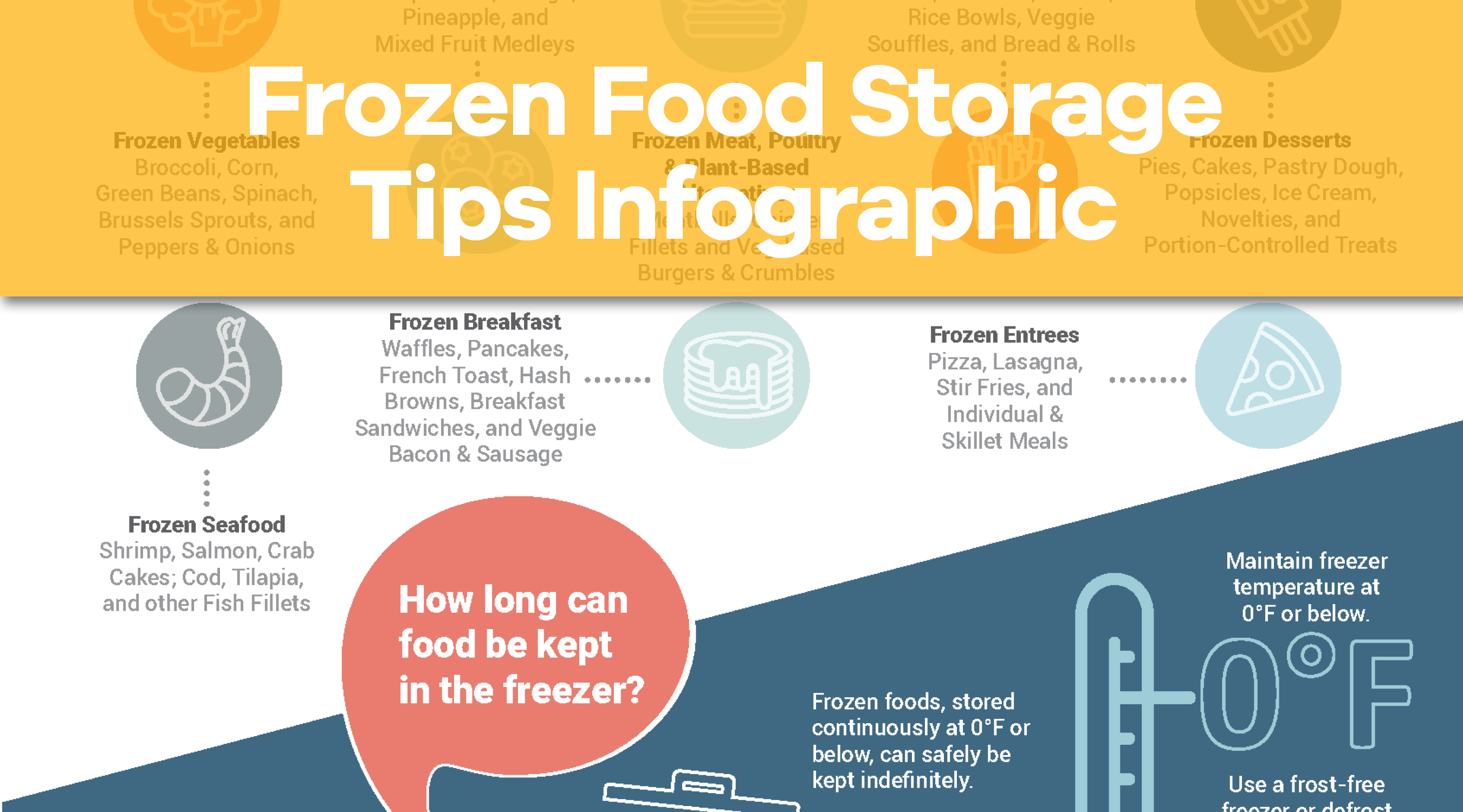 Frozen Food Storage Tips Infographic