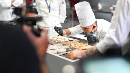 A Young Chef at work during the Grand Finale 2021.