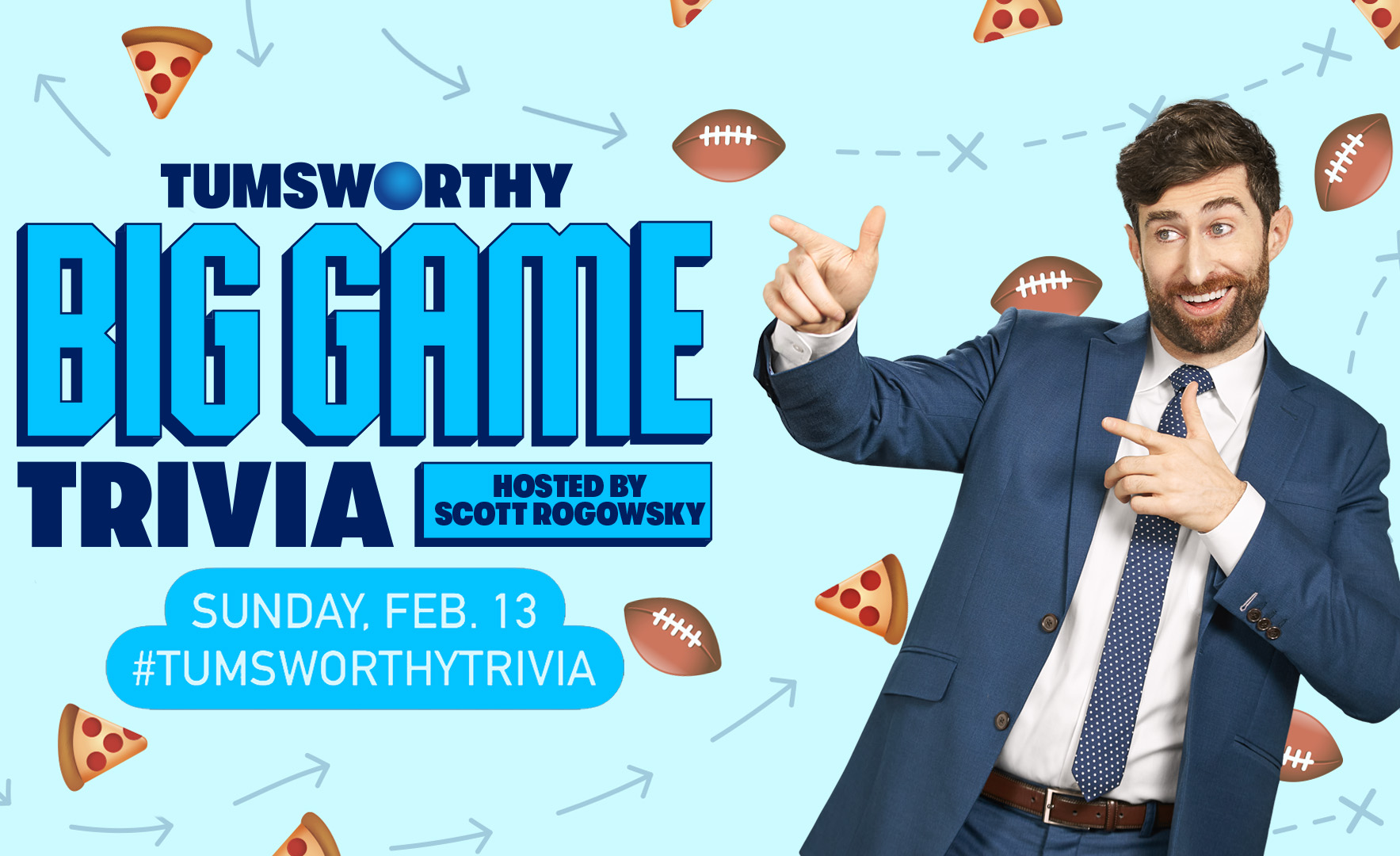 Tums big game trivia banner