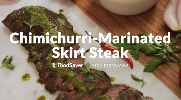 Play Video: Chimichurri-Marinated Skirt Steak