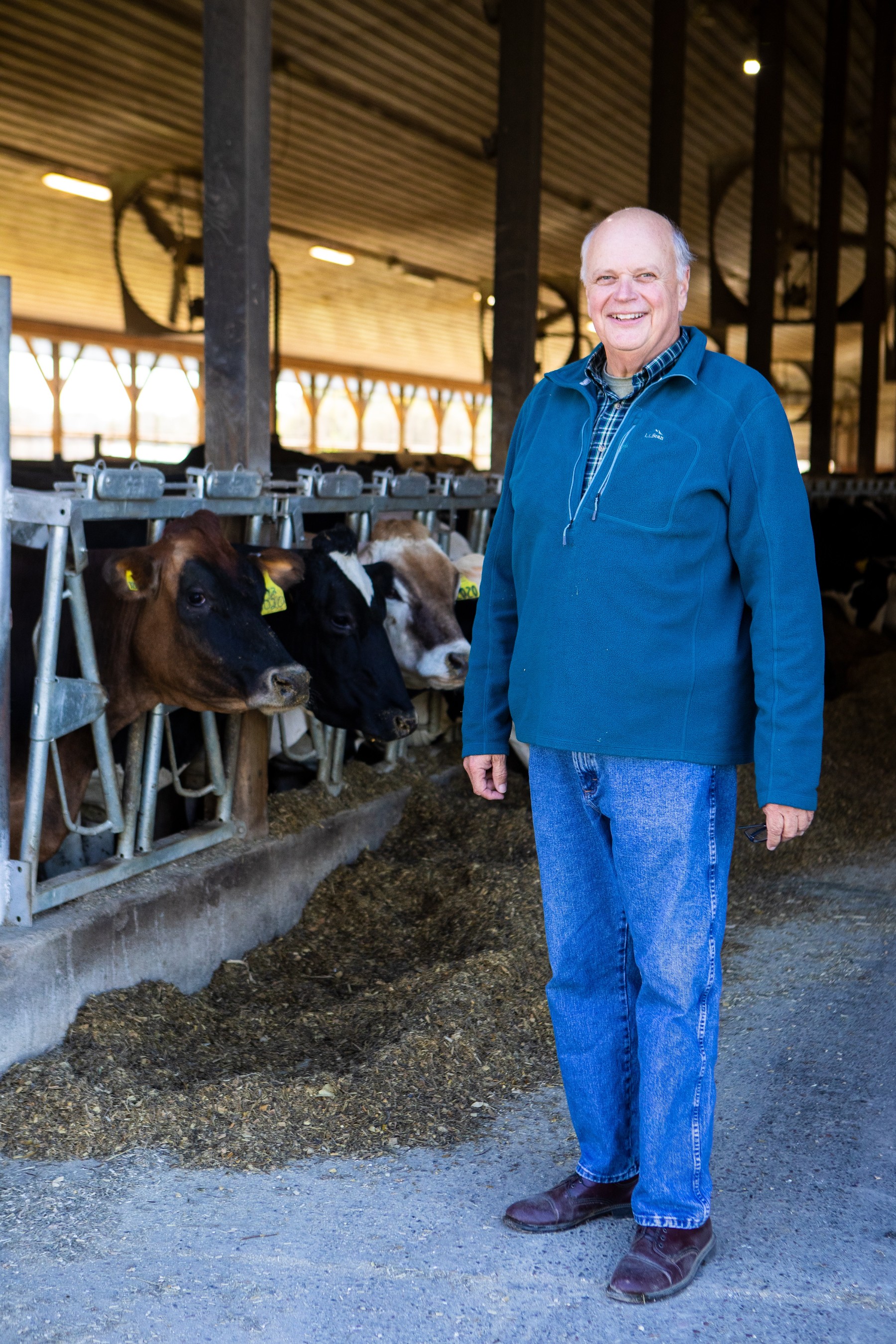 Tom Bellavance’s Sunset Lake Farm in Vermont will participate in Ben & Jerry’s pilot project to determine the best ways to cut greenhouse gas emissions on dairy farms.  Photo: Ben & Jerry’s
