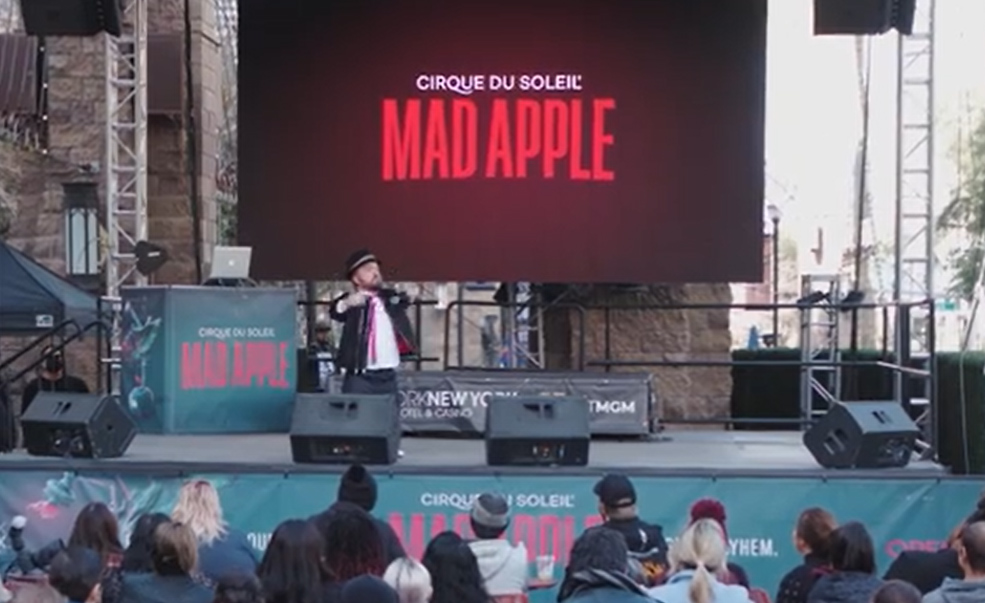 Play Video: Mad Apple was revealed during a special media event at New York-New York Hotel & Casino in Las Vegas on February 22, 2022.