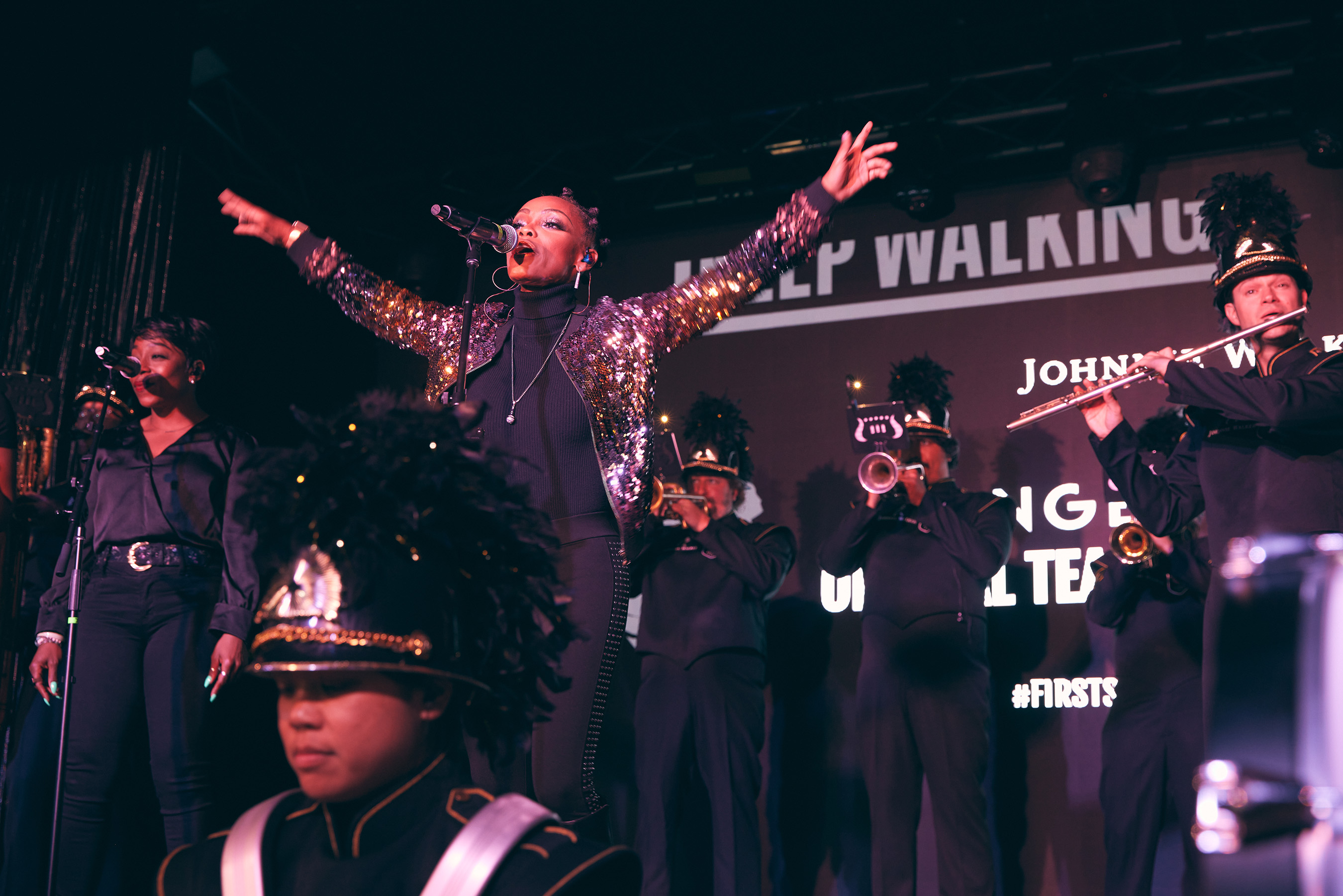 Tia P. Performs the Official Angel City FC Anthem at the Launch Event with Johnnie Walker