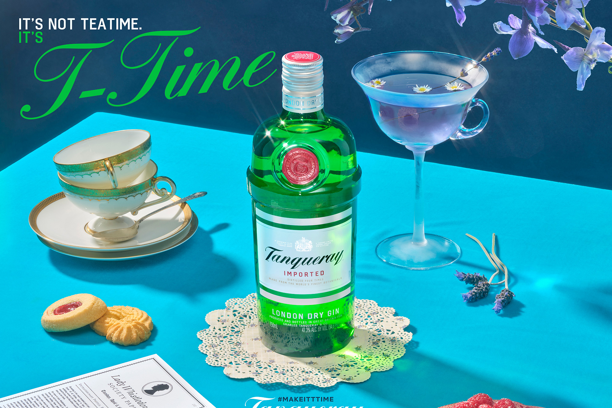 Tanqueray launches new “Make it T-Time” campaign in partnership with the smash Netflix series “Bridgerton.”