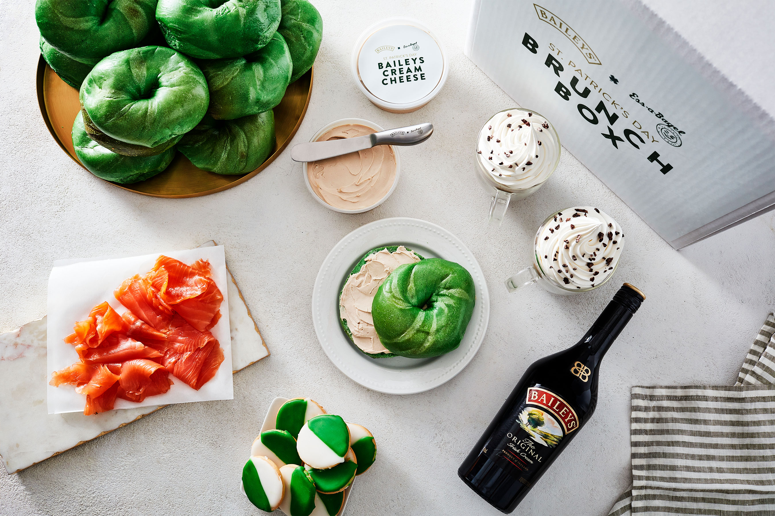 Baileys Original Irish Cream Liqueur is partnering with iconic New York-based bagel institution, Ess-a-Bagel, to level up your St. Patrick’s Day Brunch!