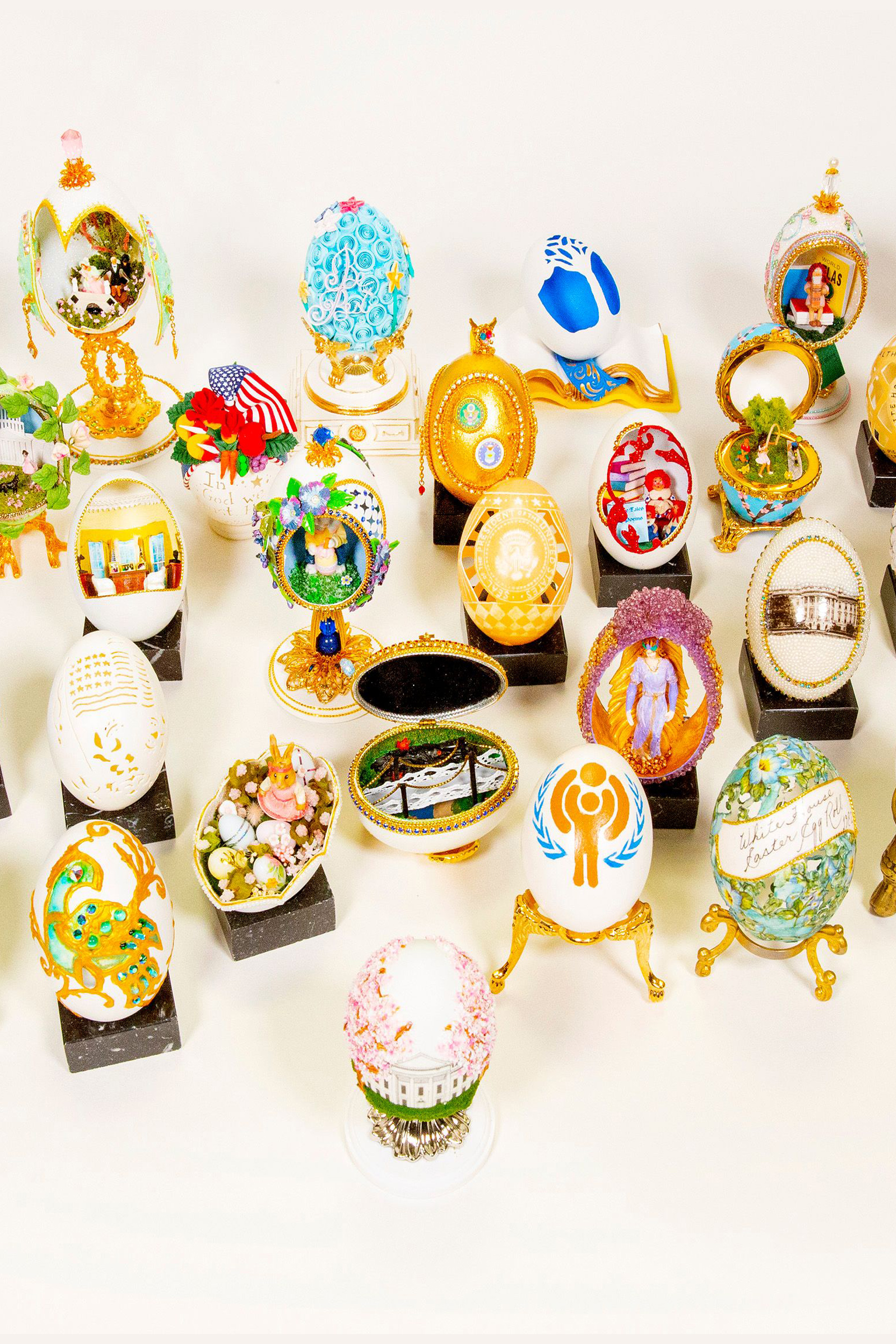 First Lady’s Commemorative Eggs through the years