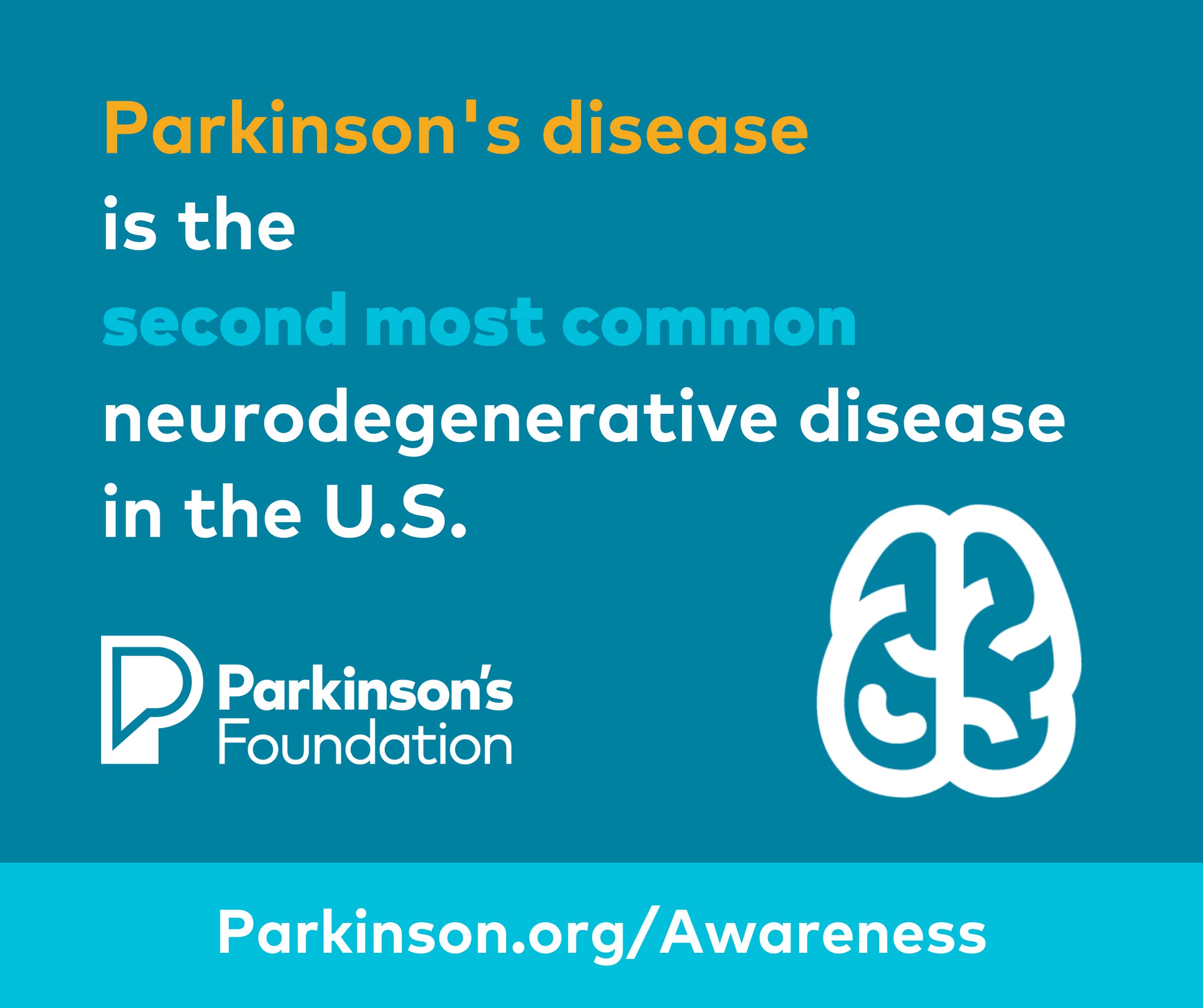 Parkinson’s disease is the second most common neurodegenerative disease in the U.S.