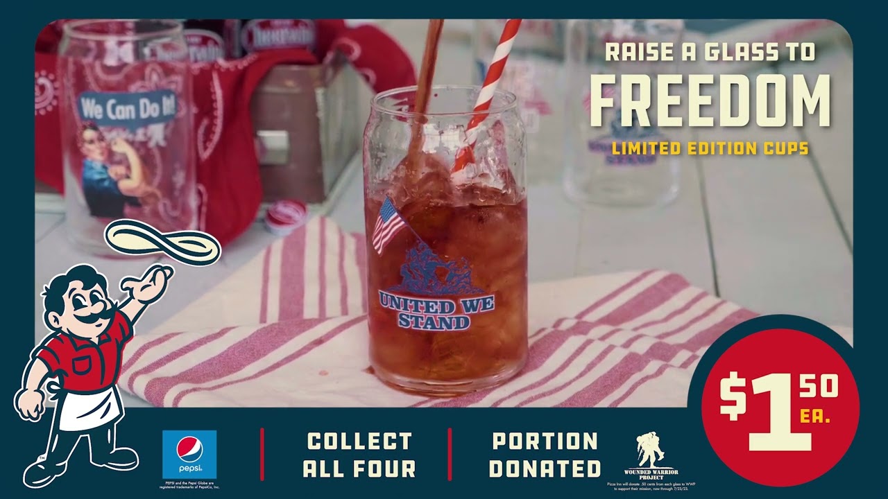 Pizza Inn "Raise A Glass To Freedom" Summer Promotion