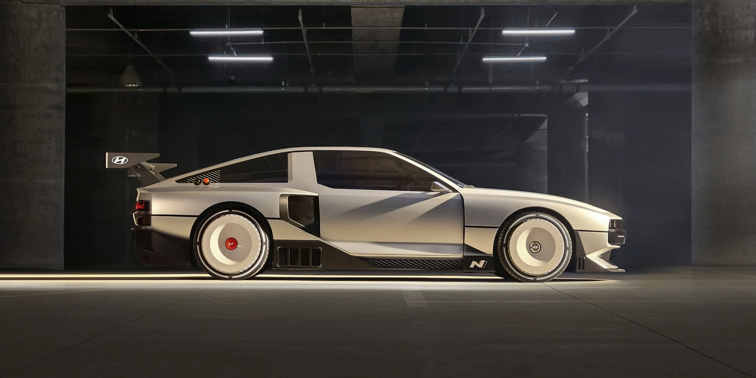 N Vision 74 is a high-performance hydrogen fuel cell hybrid model