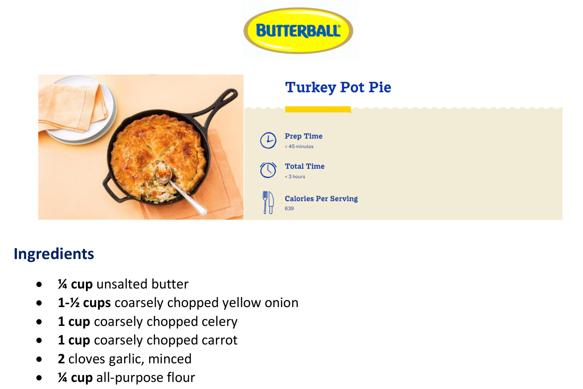 Turkey Pot Pie