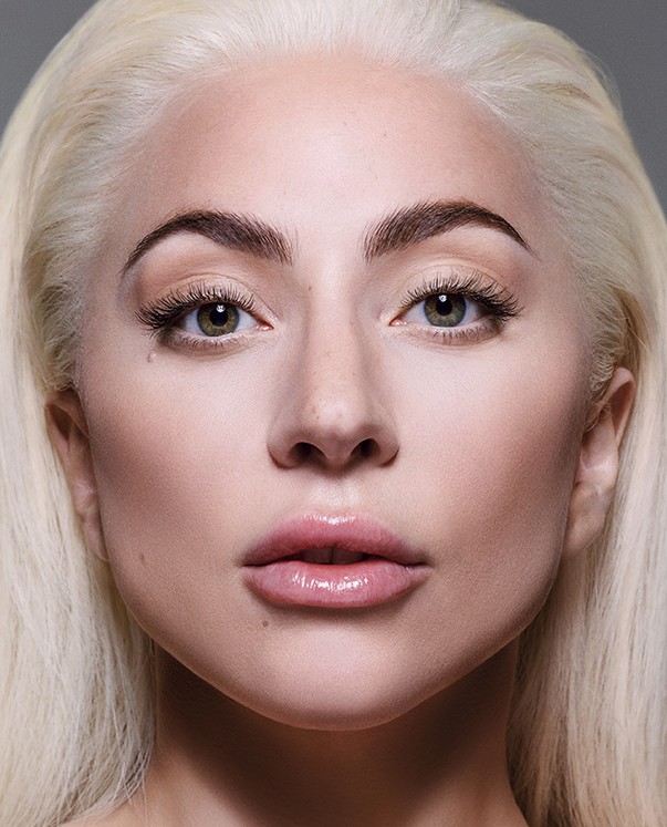 PHOTO CREDIT: Inez & Vinoodh / Makeup: Sarah Tanno / Hair: Frederic Aspiras / Habs Labs Founder Lady Gaga wearing Triclone Skin Tech Foundation in shade 220 as base, and 175, 000, and 015 shades for accents, contour, and highlight