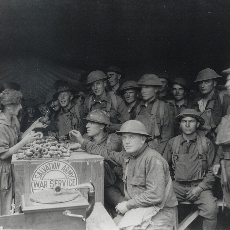 World War I Serving Doughnuts to Troops