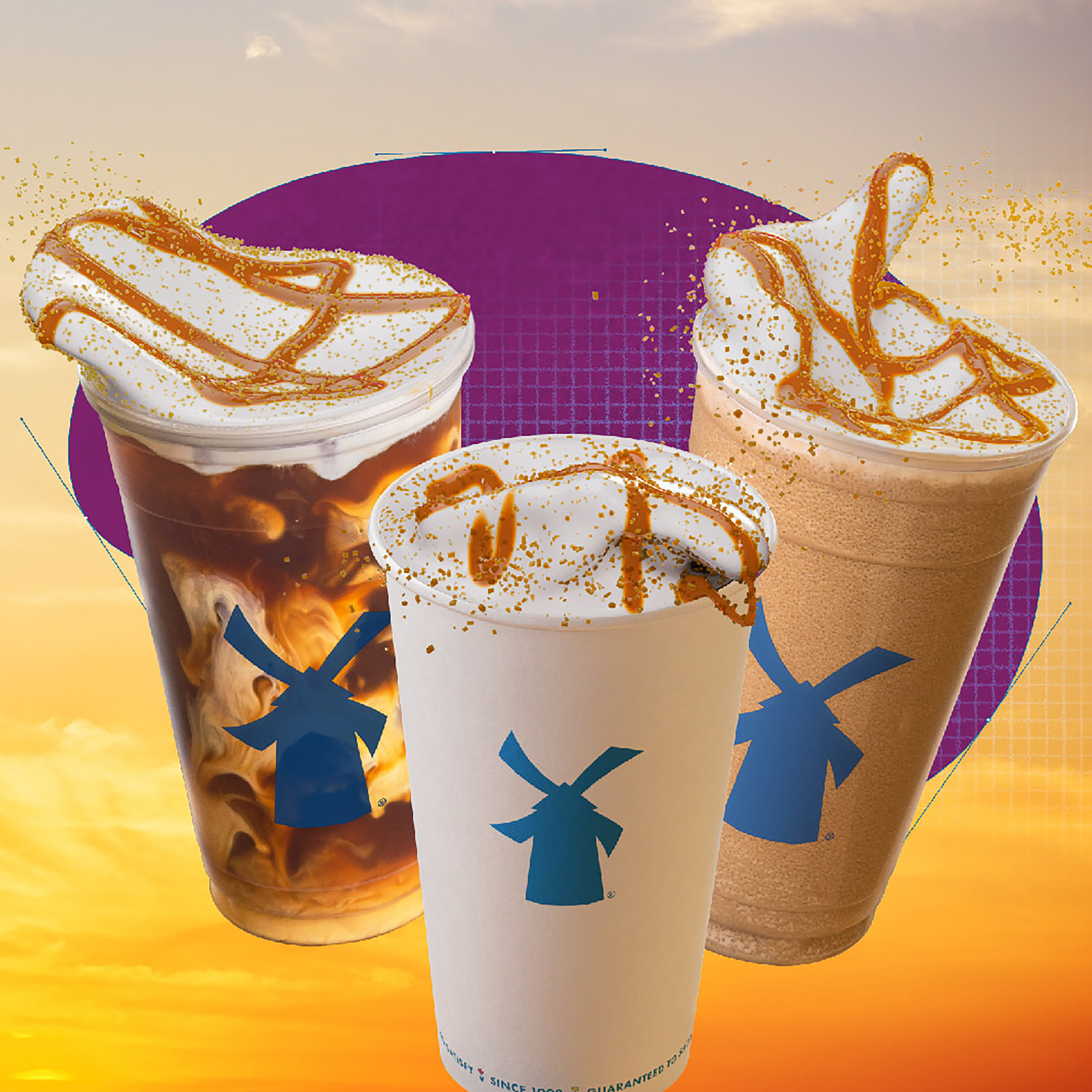 The Caramel Pumpkin Brûlée can be ordered as a Breve, Cold Brew or Freeze (Dutch Bros’ blended coffee), featuring pumpkin and salted caramel flavors topped with Dutch Bros’ signature Soft Top, pumpkin drizzle and raw sugar sprinks.