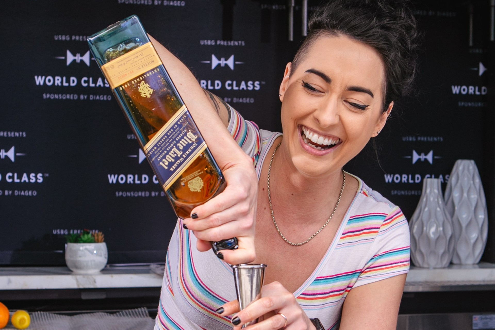 Woman Pouring Cocktail