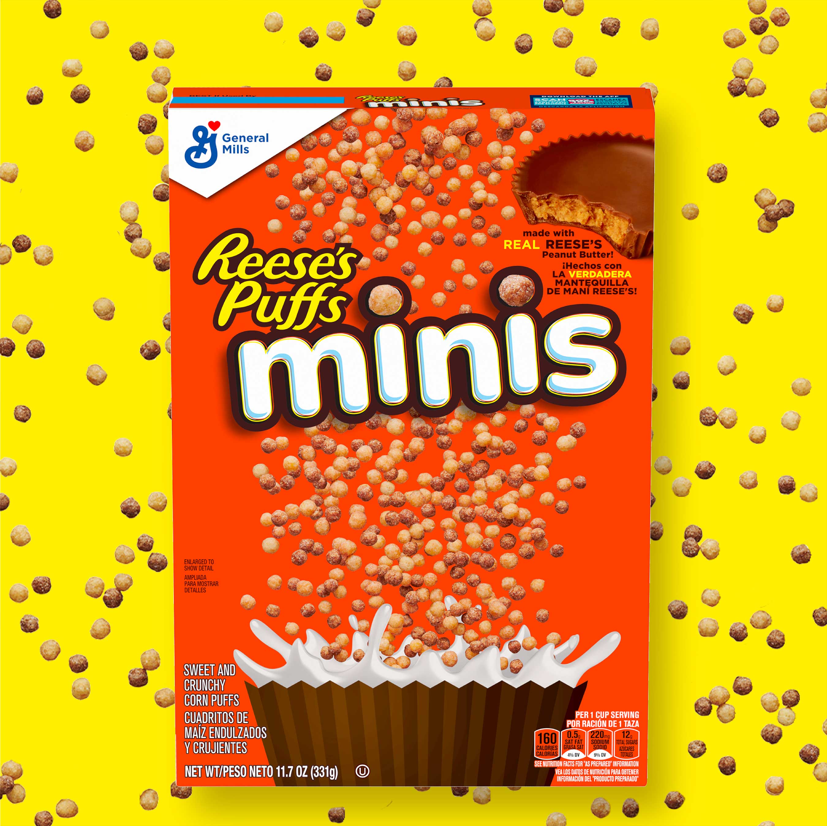 Minis are General Mills’ newest, tiniest way to enjoy fan-favorite cereals Trix, Reese’s Puffs and Cinnamon Toast Crunch.