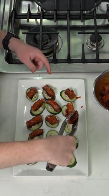 Play Video: Spicy Korean Beef and Cucumber Appetizers from Beef. It’s What’s For Dinner.