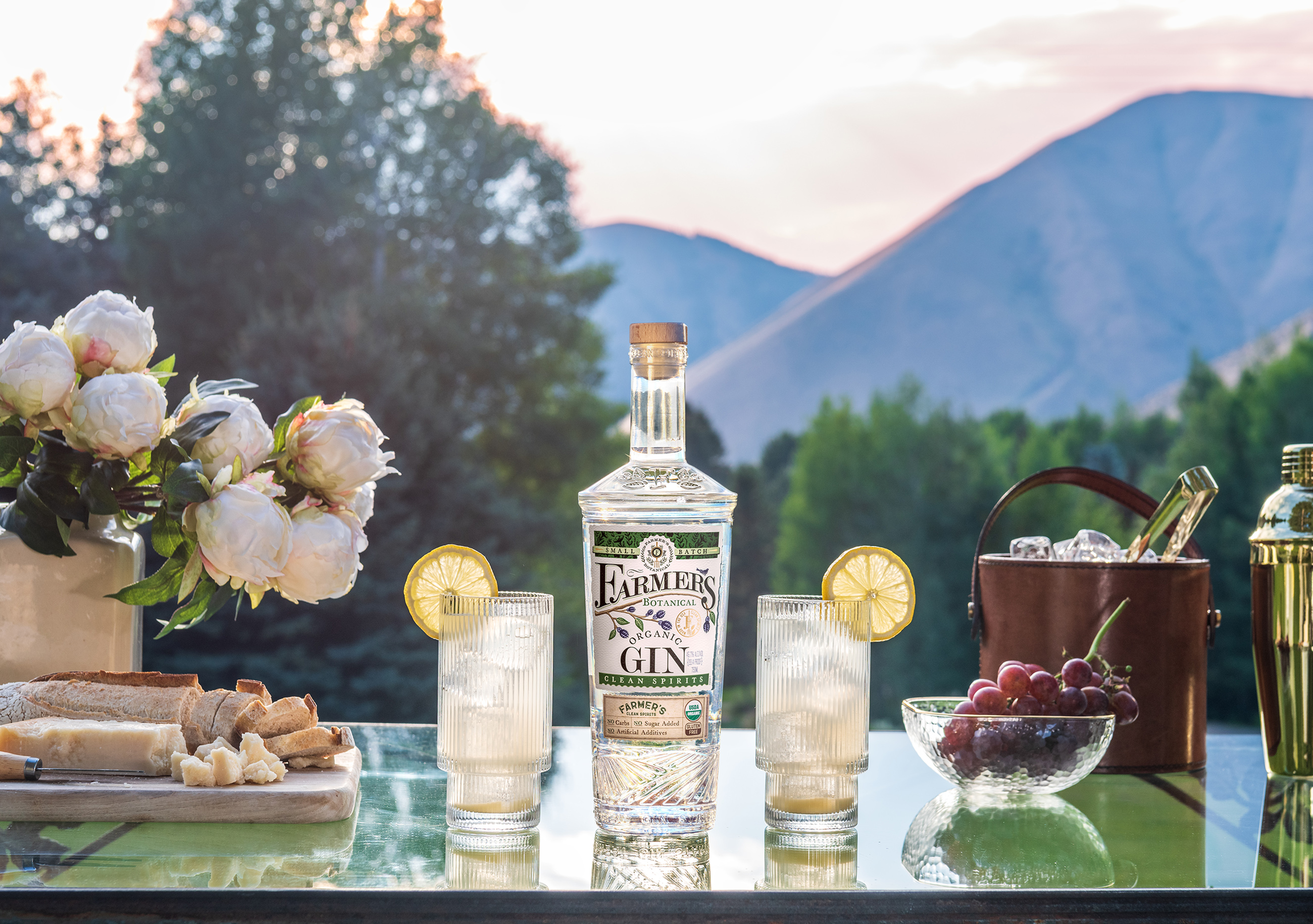 Farmer's Organic Gin is the perfect complement to your aperitivo spread.