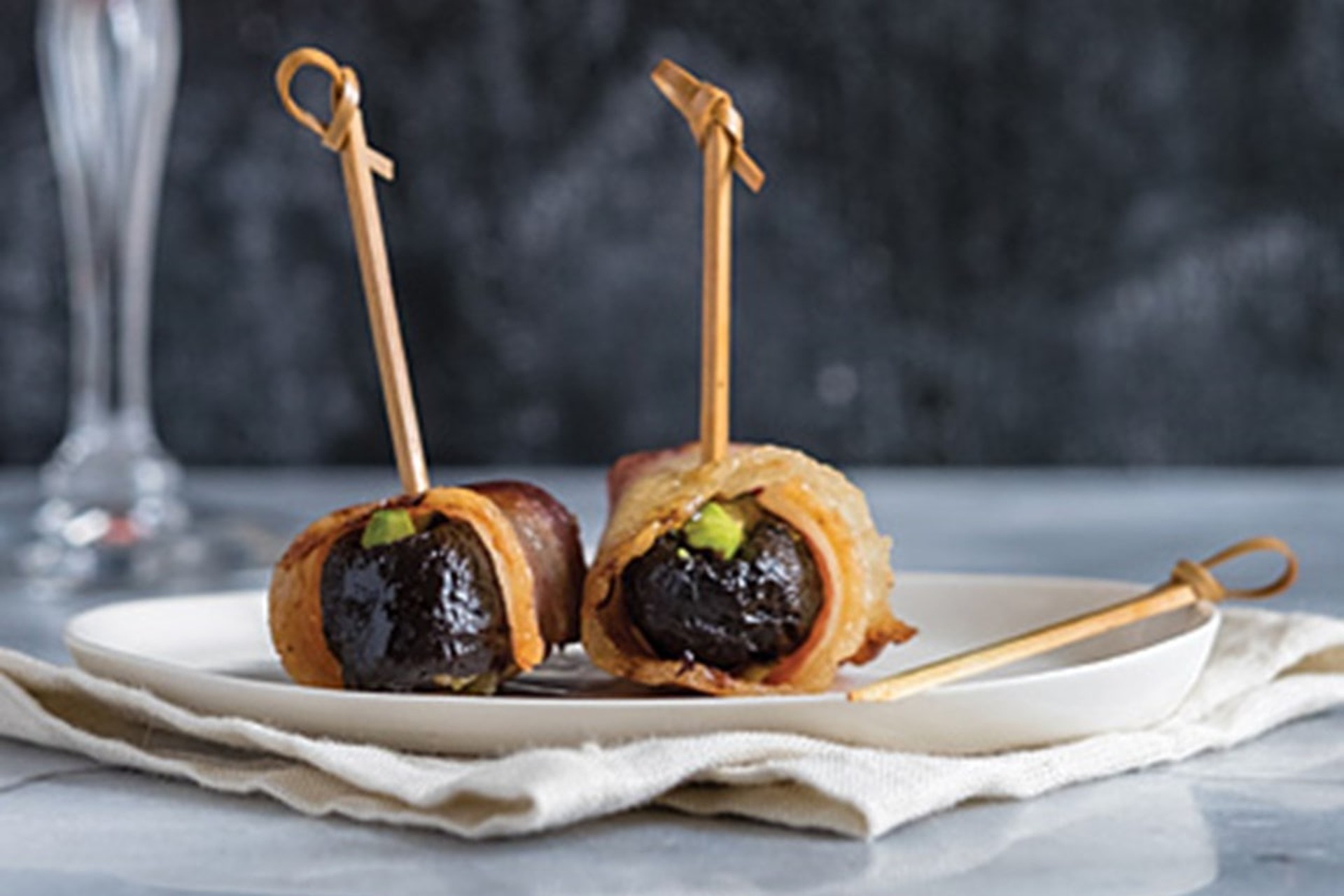 Bacon Wrapped Prunes