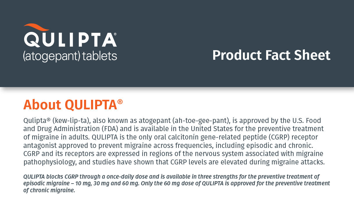 QULIPTA® Fact Sheet