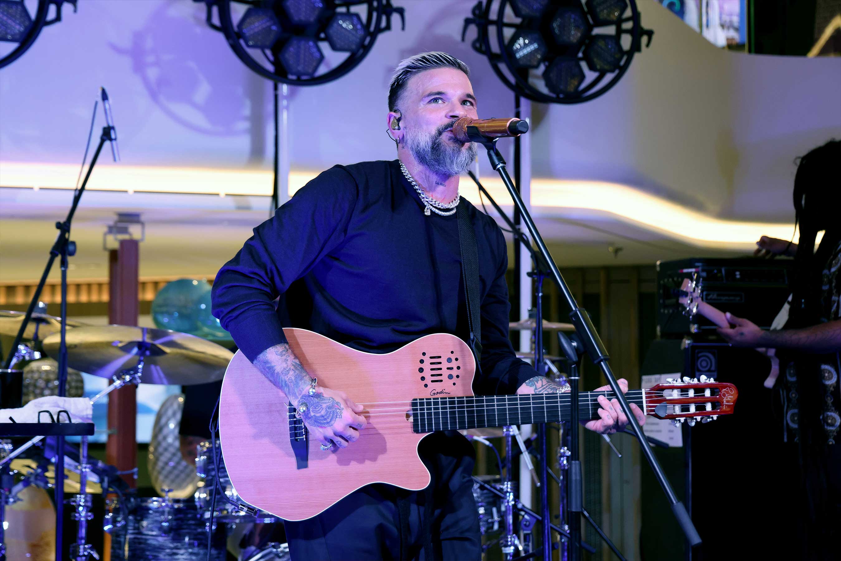 Recently announced GRAMMY® Award-nominated artist Pedro Capó performs at Norwegian Viva’s launch party in Miami, welcoming Norwegian Cruise Line’s newest ship to its fleet.