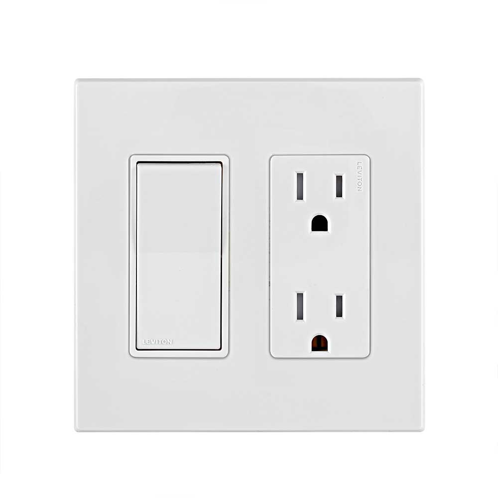 The product is compatible with any sized wallplate and can be used with can be used with Decora wallplates and Decora Plus screwless wallplates.