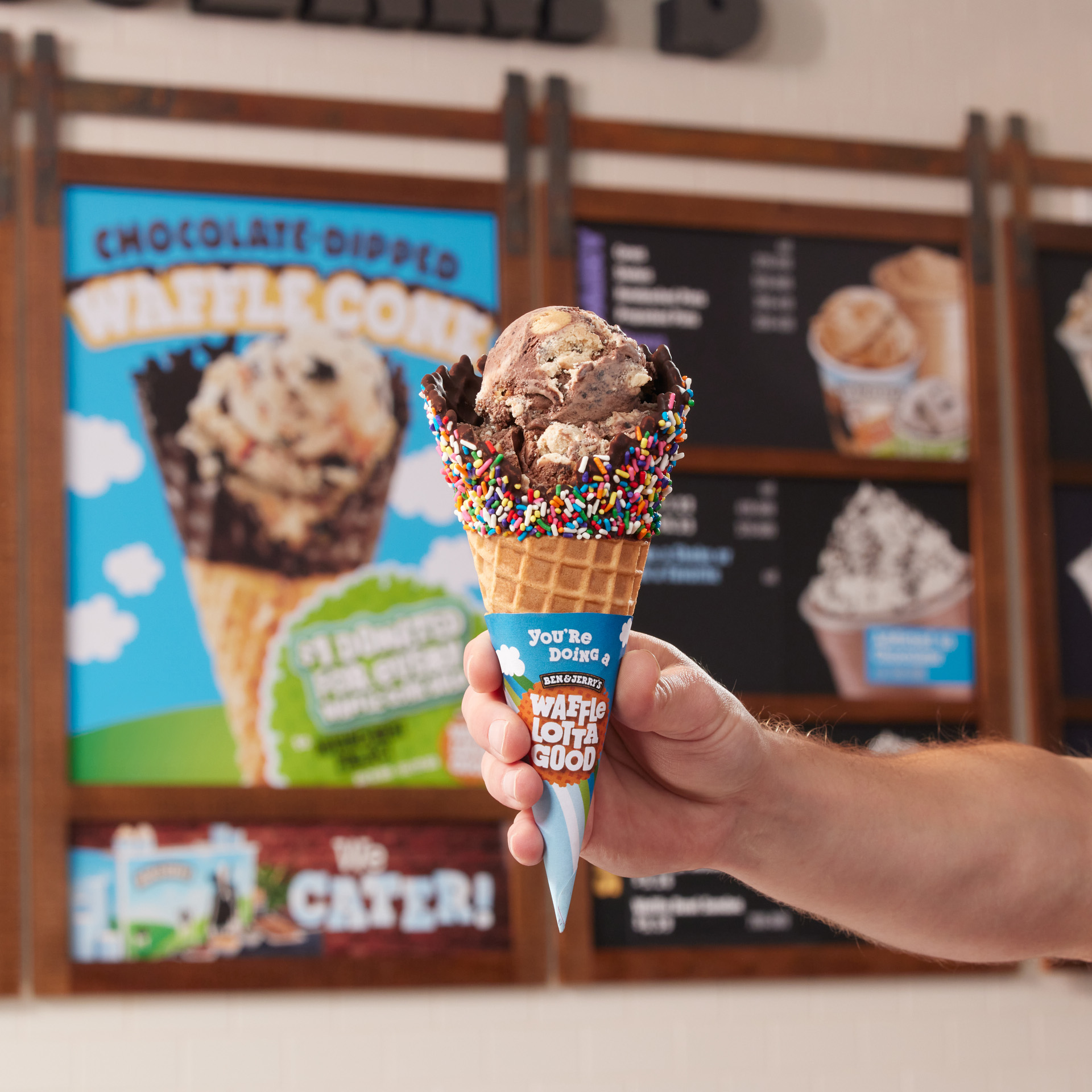 Helping the Advancement Project is "waffle" easy to do, with the in-store purchase of a waffle cone like this one at a Ben & Jerry's Scoop Shop.