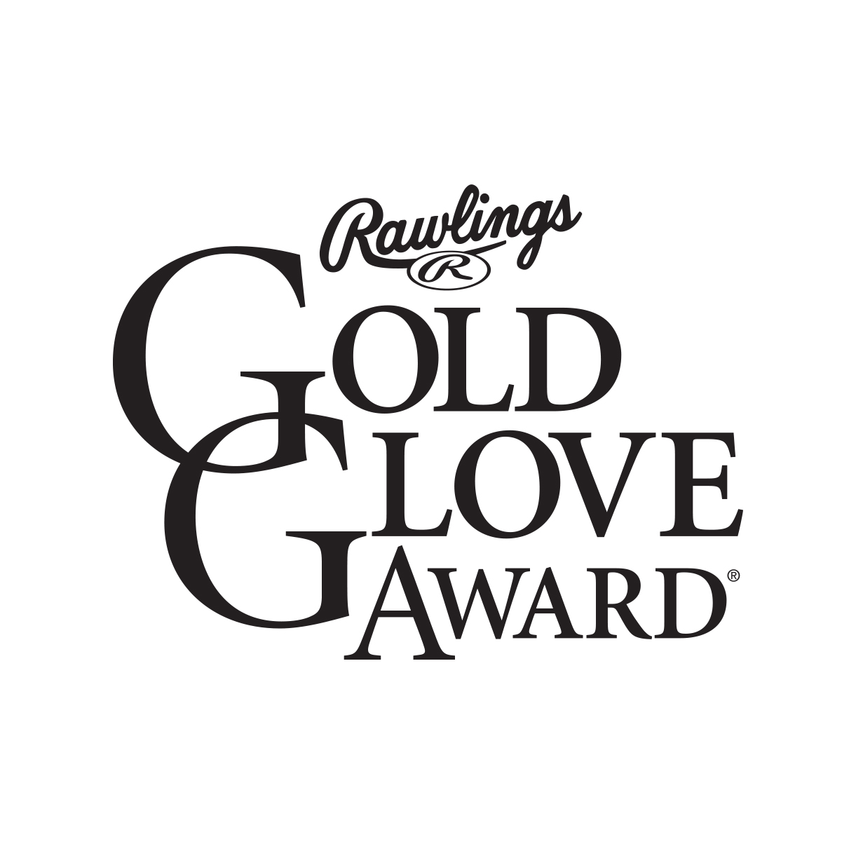 Gold Glove Black white logo
