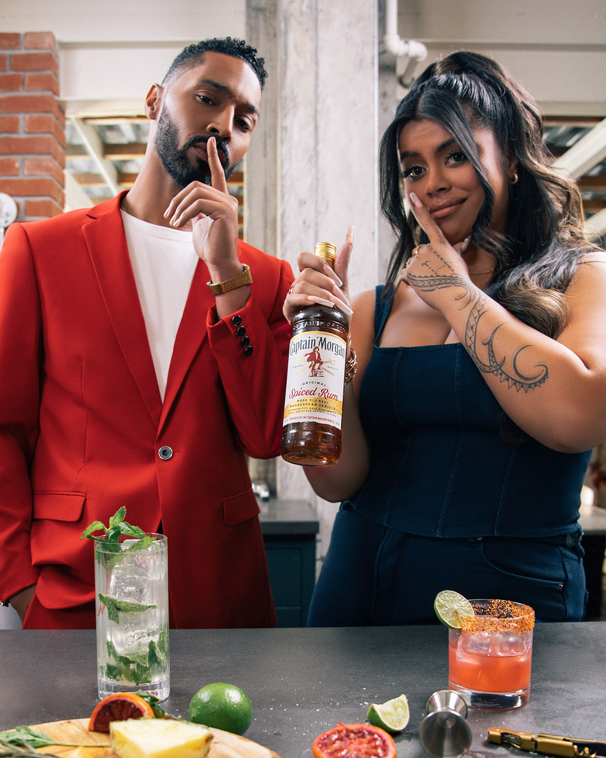 Comedian, Actor and Host, Tone Bell and Influencer, Host, Author, Drew Afualo will star in a series of social spots highlighting Captain Morgan Original Spiced Rum and the Battle of the Badtenders.