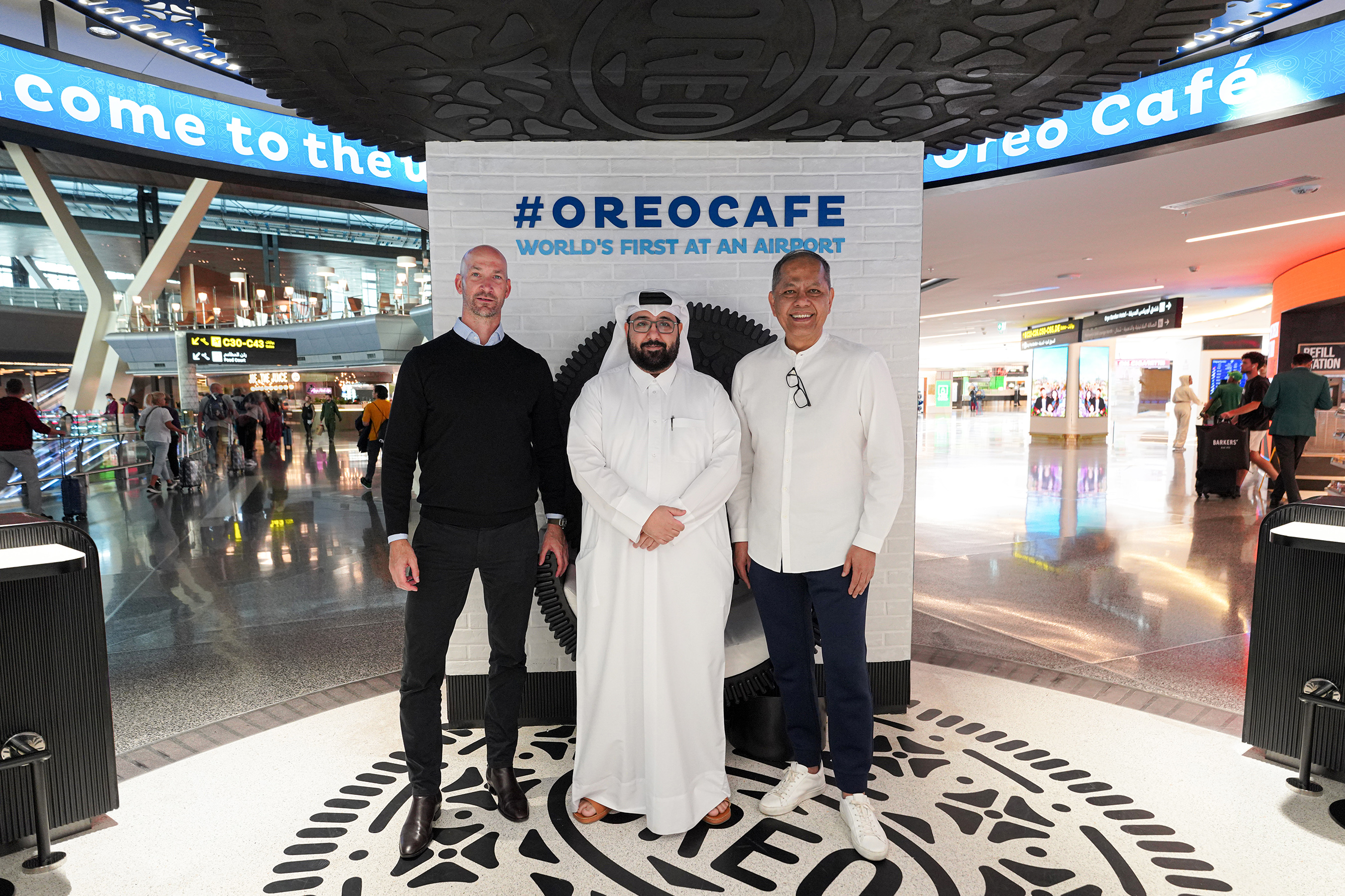 The OREO Café is a collaboration between Mondelez World Travel Retail, Hamad International Airport, and Qatar Duty Free.