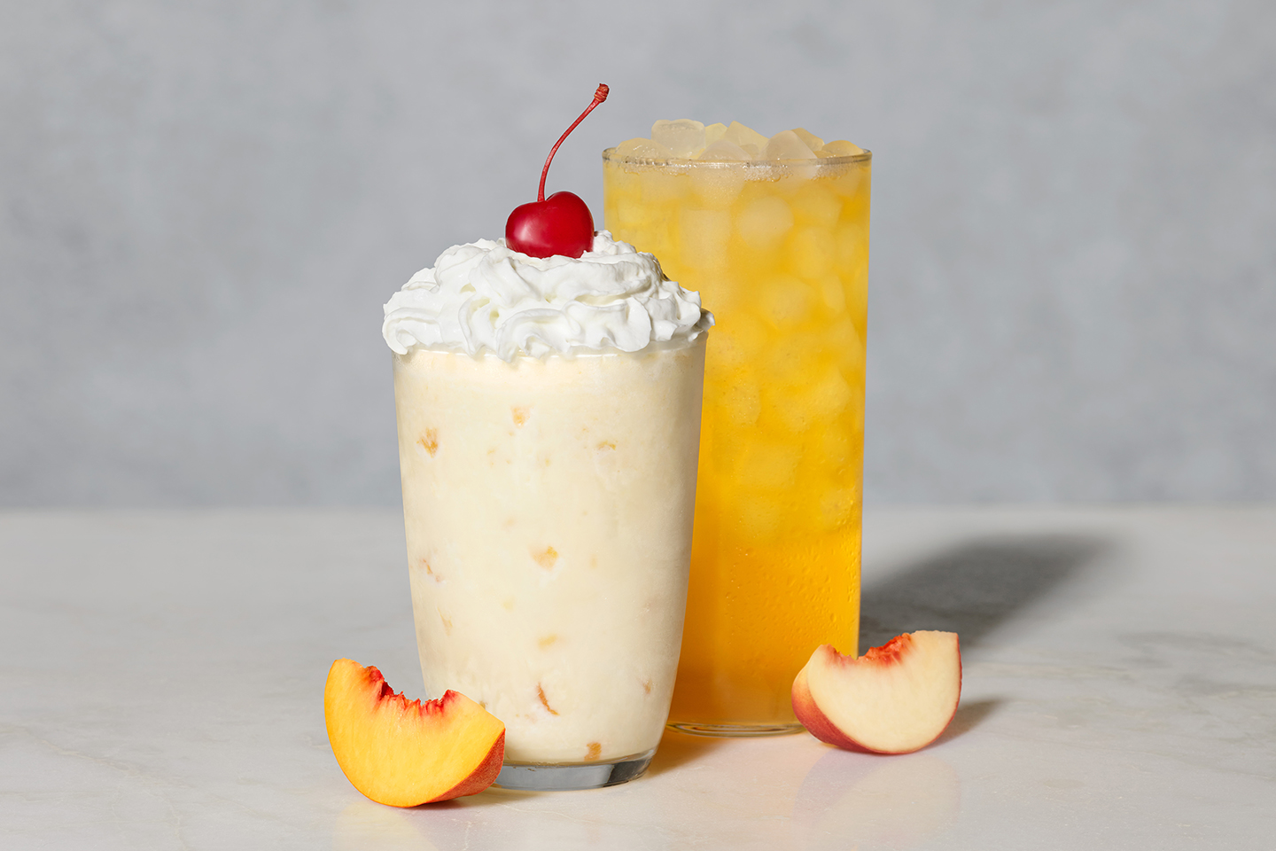 Chick-fil-A welcomes summer with Peach Milkshake and White Peach Sunjoy.