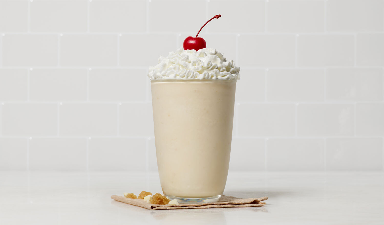Chick-fil-A introduces its seventh seasonal milkshake featuring butterscotch caramel flavors with blondie cookie crumbles.