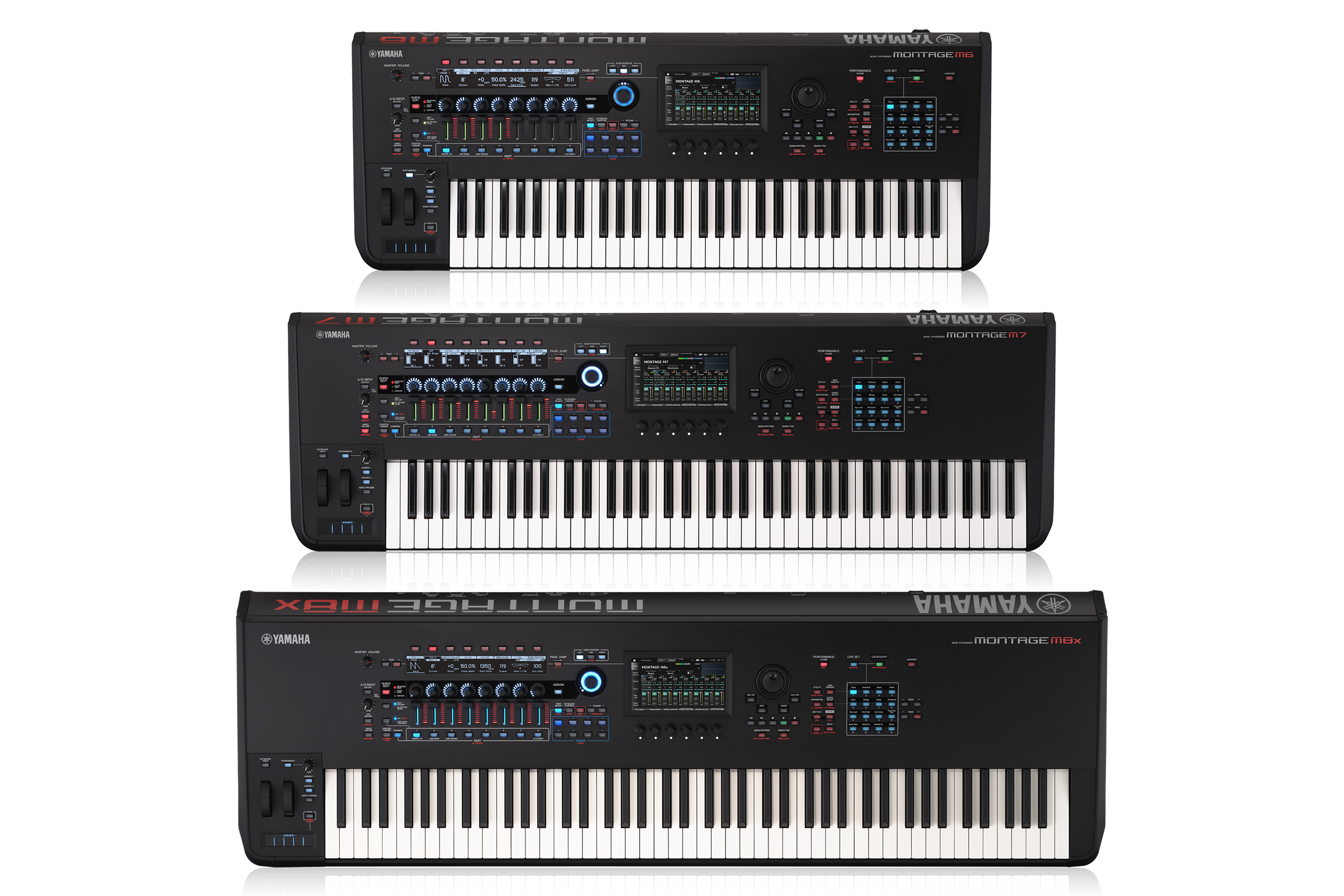 To learn more about the MONTAGE M synthesizers, please visit Yamaha.io/MONTAGEM.