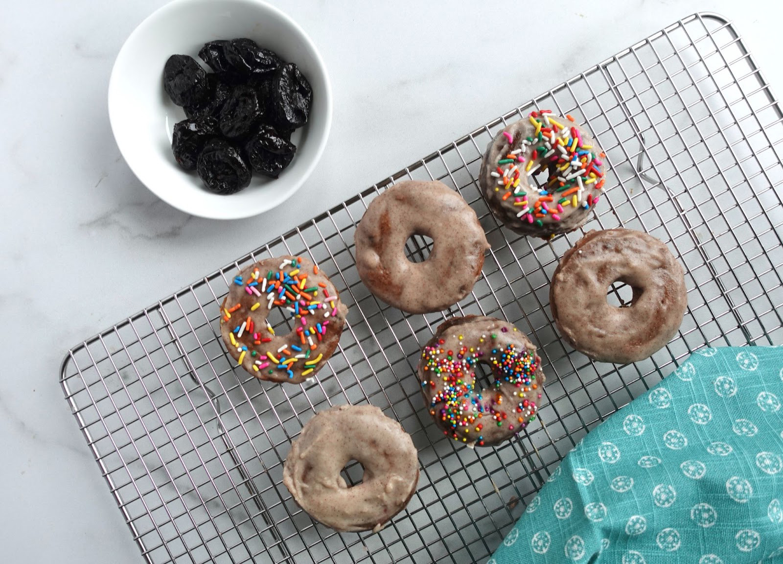 The Easiest Prune Apple Cinnamon Protein Donuts
