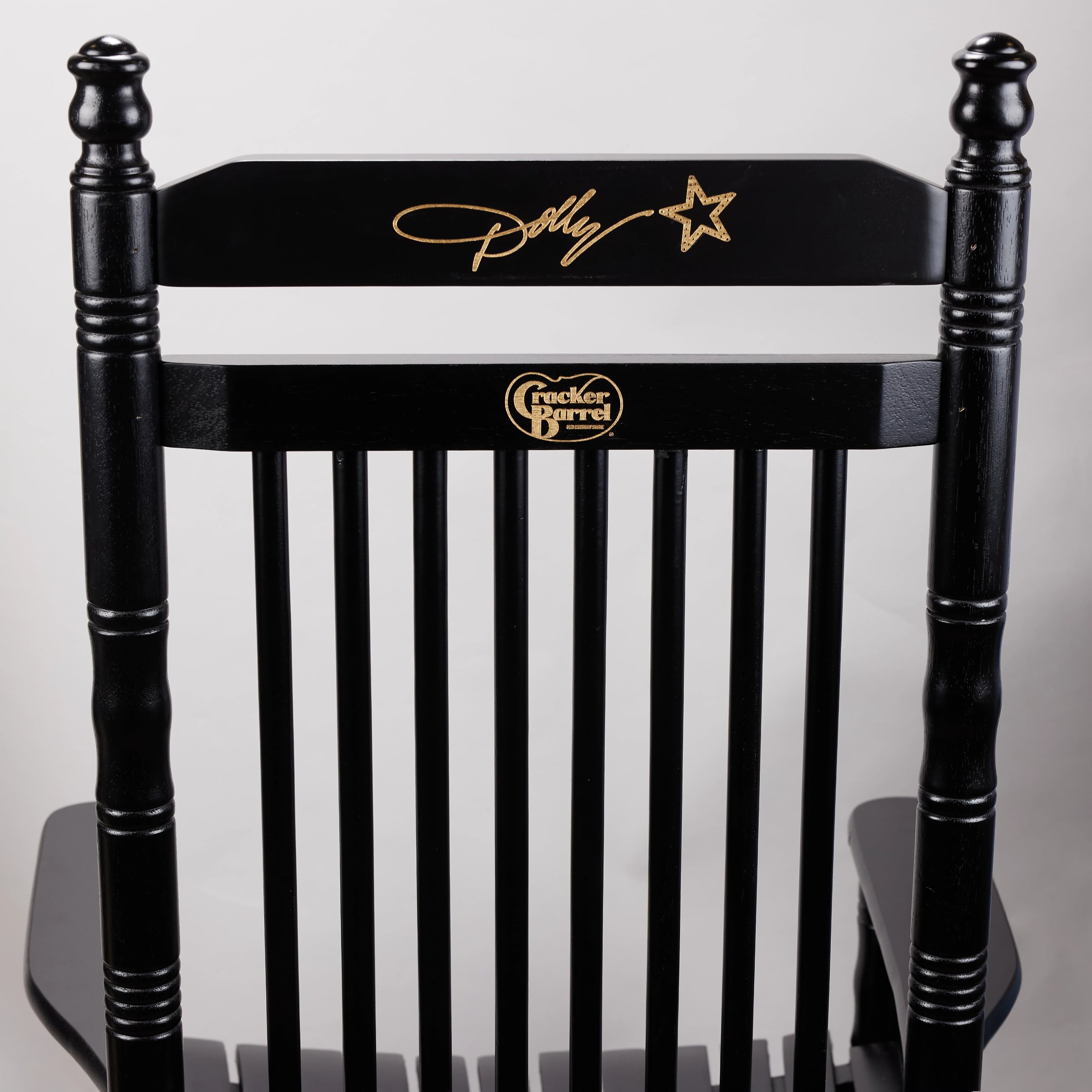 Each Dolly Rockin’ Chair comes with a special touch – Dolly’s signature.