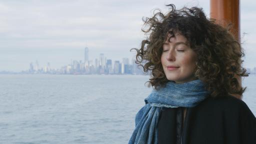 Image of a woman on a ferry