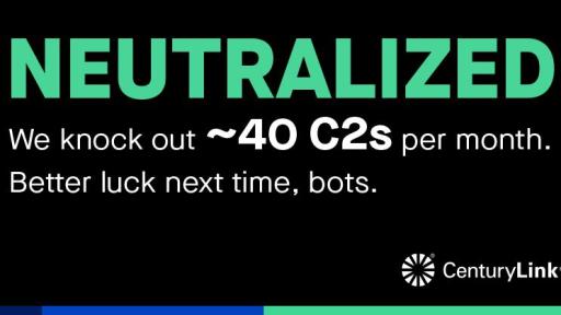 Graphic card reading: "NEUTRALIZED. We knock out ~40 C2s per month. Better luck next time, bots."