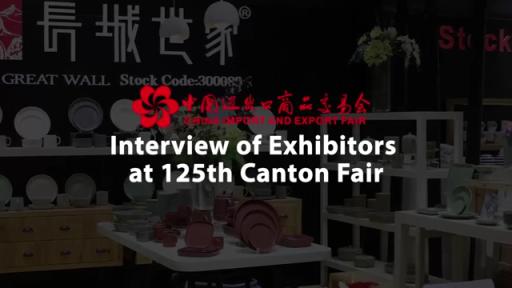 Interview mit Ausstellern auf der 125. Kanton-Messe (Great Wall Group)