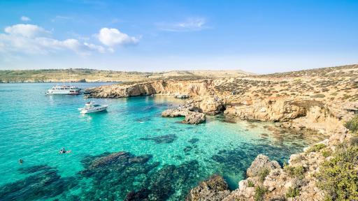 Image of World famous blue lagoon Comino island