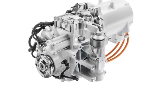 The FL Electric powertain includes the Volvo 2-speed transmission and an 185 kW electric motor